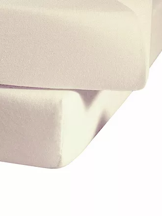 FLEURESSE | Jersey Spannleintuch 150x200cm Grau | beige